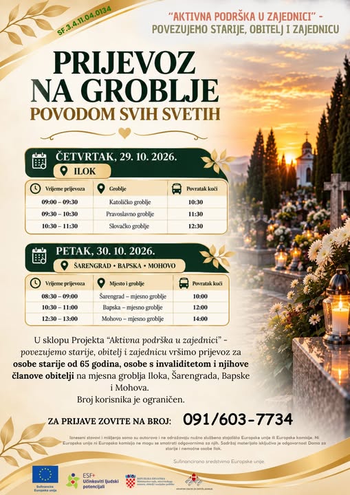 Besplatan prijevoz na groblje